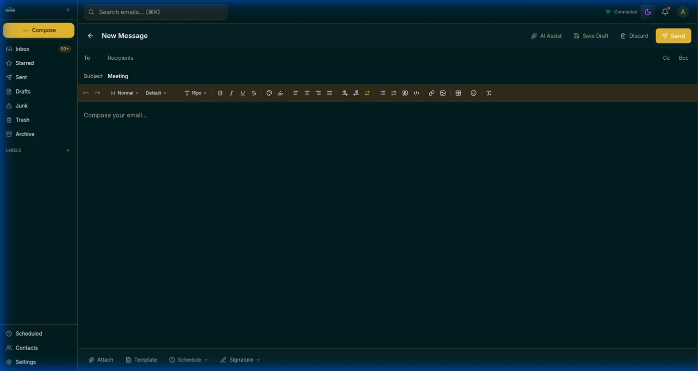 An editor worthy of your messages, with AI at your side